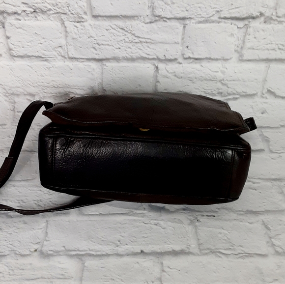 Mila Paoli dark brown leather crossbody bag - Picture 6 of 14